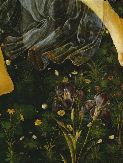 Primavera, detail van bloemen, c.1478 (detail) door Sandro Botticelli